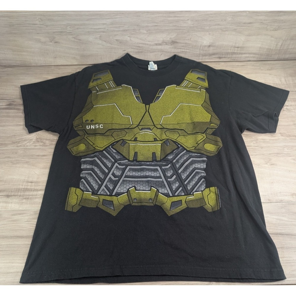Vintage Halo UNSC Microsoft 2010 Shirt Black Mens Size XL ( 22x29 )